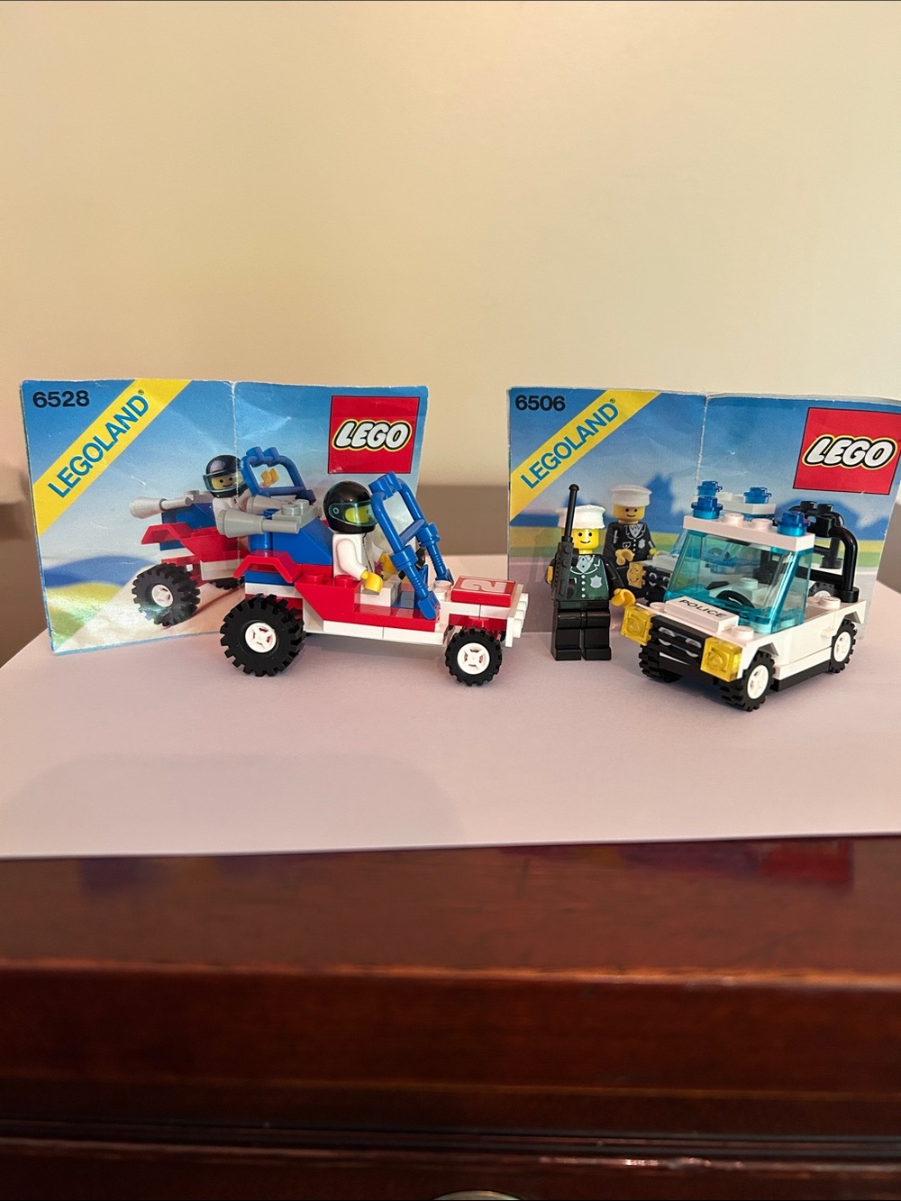 Lego 6528 and Lego 6506, complete with instructions but no boxes.